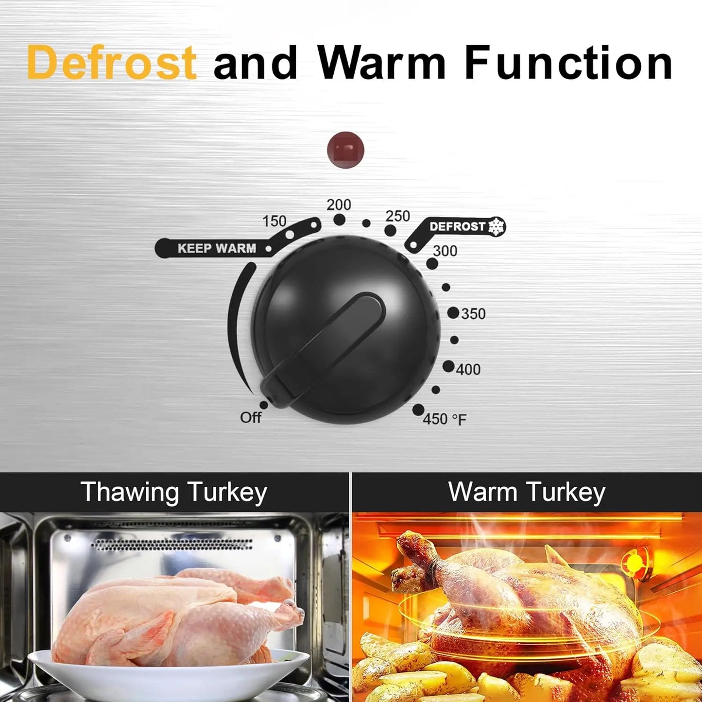 28 Quart Electric Roaster Oven with Visible Lid