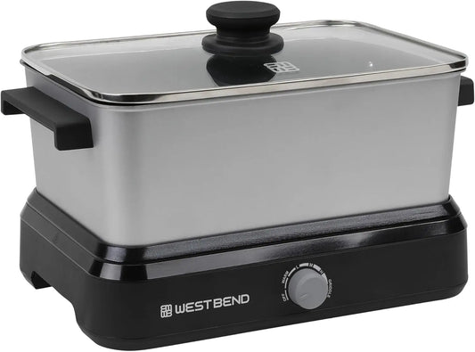 5-Quart Large Capacity Non-Stick Slow Cooker