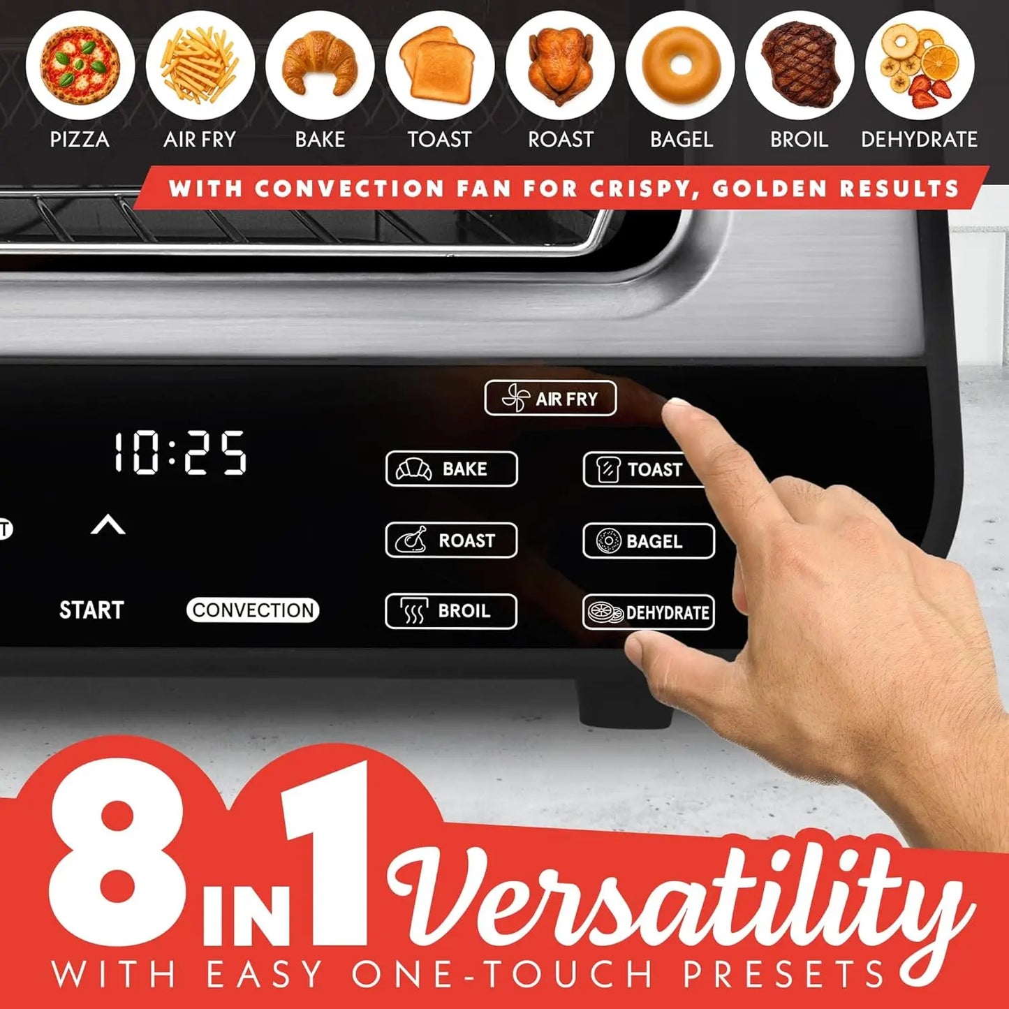 Indoor Pizza Oven Air Fryer Toaster
