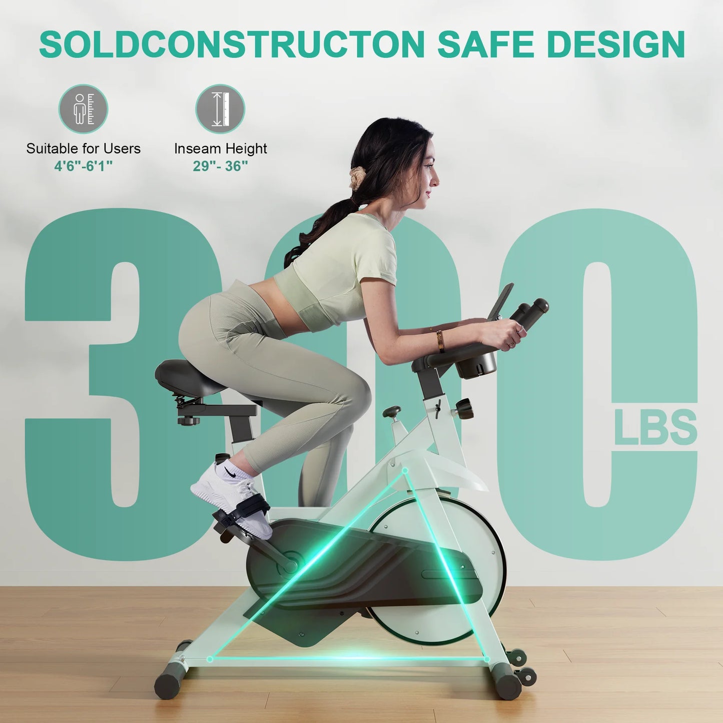 Super Run Exercise Bike,  Low Noise Workout Cycling Bike For Home
