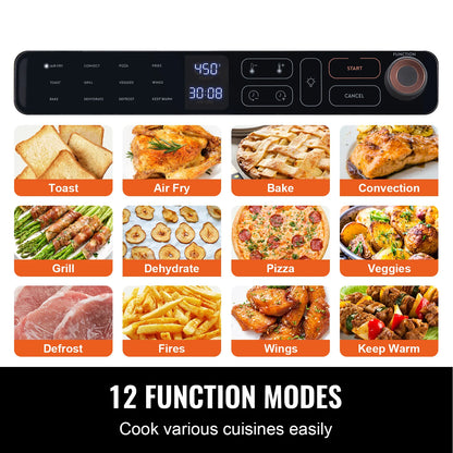 Air Fryer Toaster Oven with Grill for Kitchen
