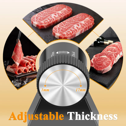Electric Meat Slicer Machine for Home Cut Meat and Cheese
