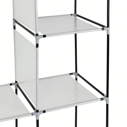 71" Portable, Freestanding Wardrobe, Closet Storage Organizer