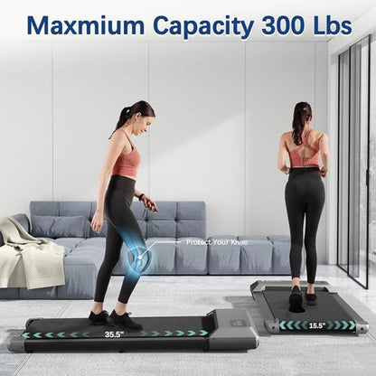 LCD Digital Data Display Treadmill for Home, with 2.5HP Treadmills Walking Pad