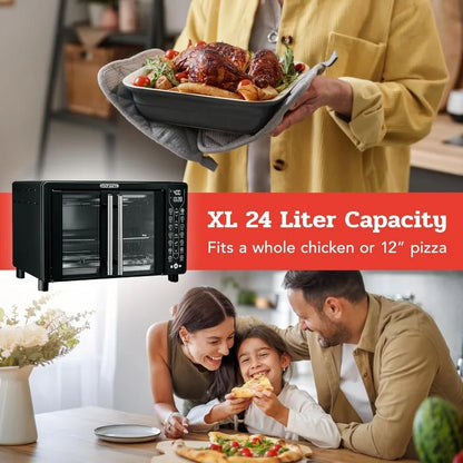 Black Gourmia Toaster Oven Air Fryer Combo