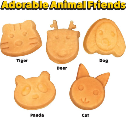 Waffle Wow! Animal Friends Waffle Maker – 7 Cute Animal Shapes