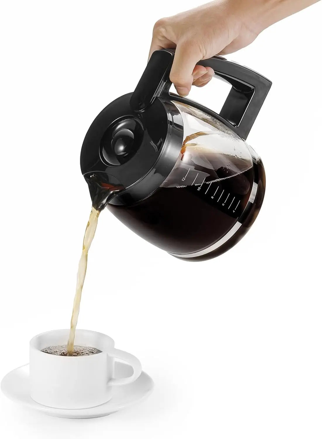 12-Cup Replacement Glass Carafe Compatible with Cuisinart Coffee Maker