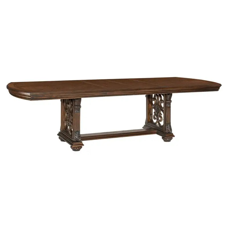 Elegant Formal 5-Piece Dining Set with Extension Leaf Table & 4 Chairs -