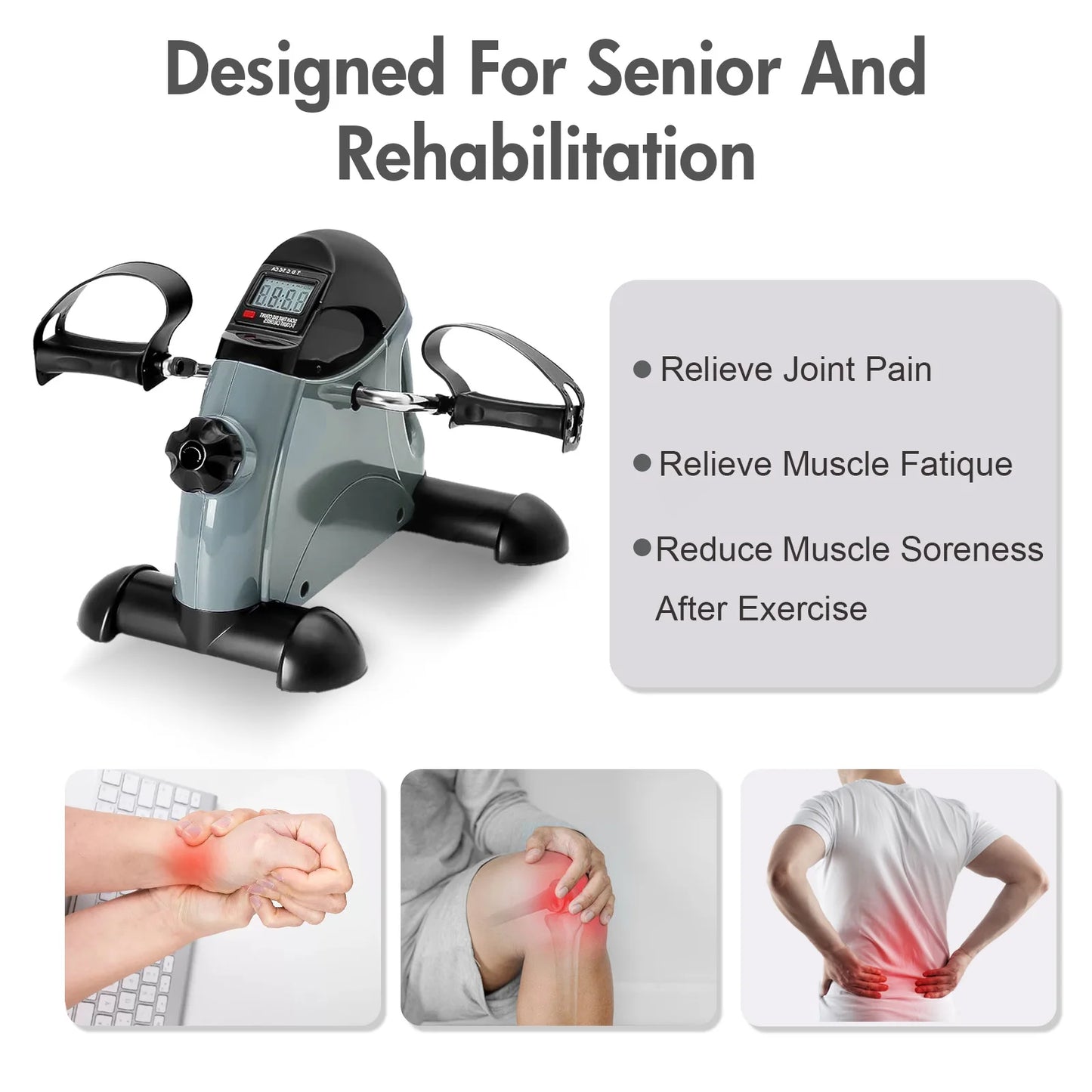 Mini Pedal Exercise Bike, Cycling Portable Bike
