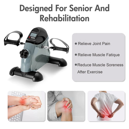 Mini Pedal Exercise Bike, Cycling Portable Bike