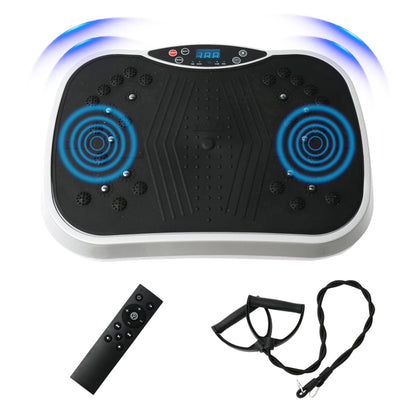 Portable Vibration Plate Exercise Machine with Bluetooth Remote Control With Resistance Bands