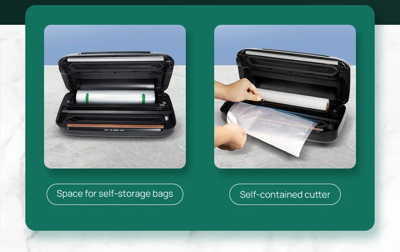 Automatic Multi Functional Built-in Storage & Cutting Vacuum Sealer