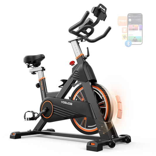 YOSUDA PRO Magnetic Exercise Bike, Indoor Cycling Bike Stationary with Comfortable Seat Cushion