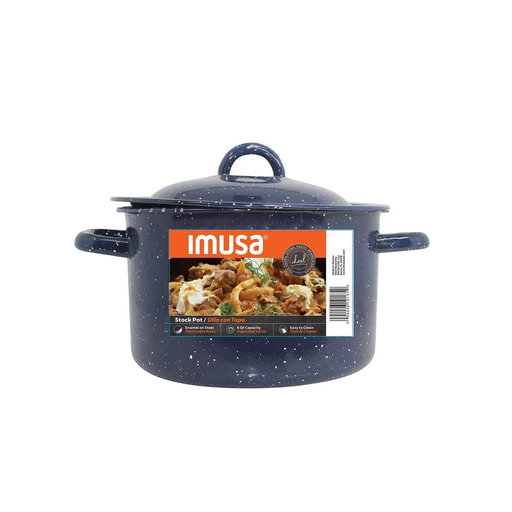 Enamel Stock Pot Soup or Stews, Hand Wash Only