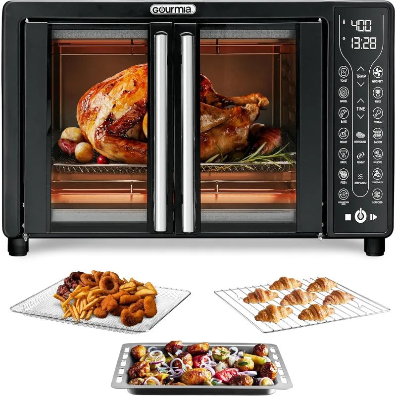 Black Gourmia Toaster Oven Air Fryer Combo