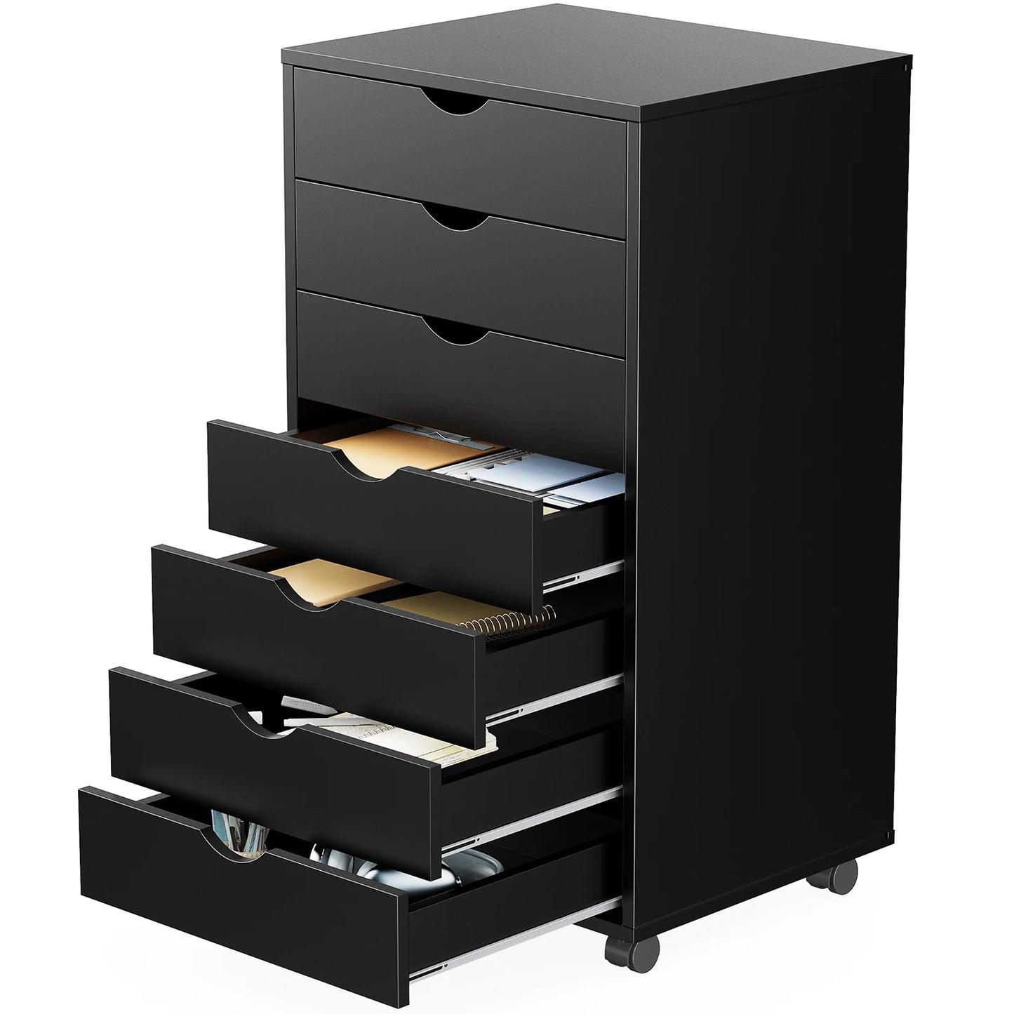 7 Drawer Chest Dresser Nightstand Storage Cabinet Wooden File