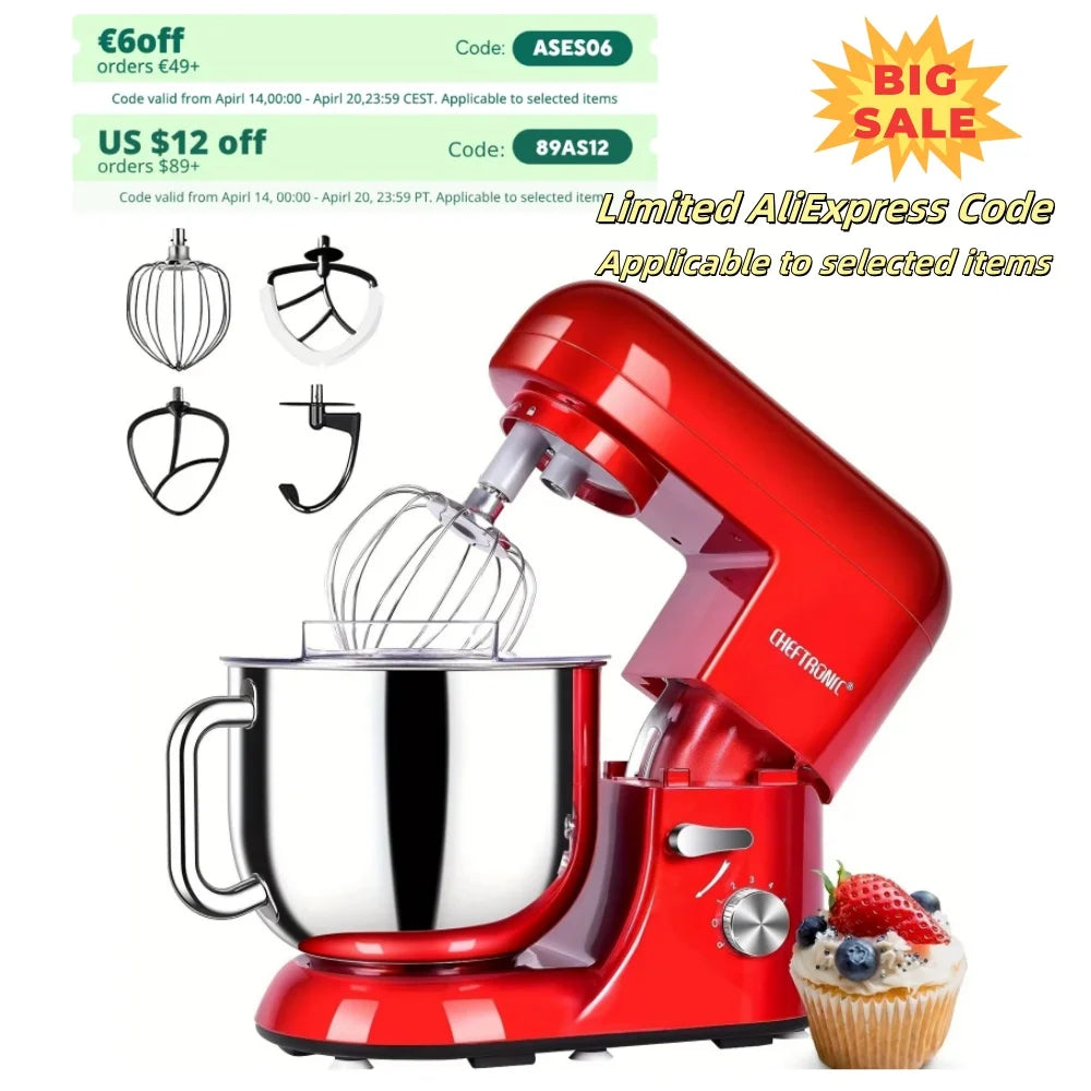 1pc CHEFTRONIC Stand Mixer, Frother for milk