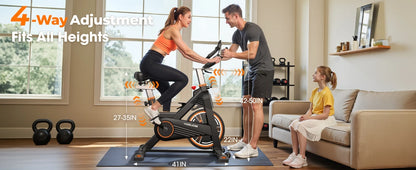 YOSUDA PRO Magnetic Exercise Bike, Indoor Cycling Bike Stationary with Comfortable Seat Cushion