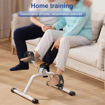 Folding Portable Foot Pedal Exerciser for Indoor Physical Therapy