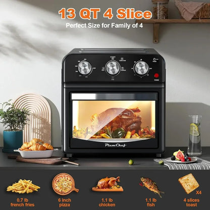 13 Quart 4 Slices Air Fryer Convection Toaster Oven