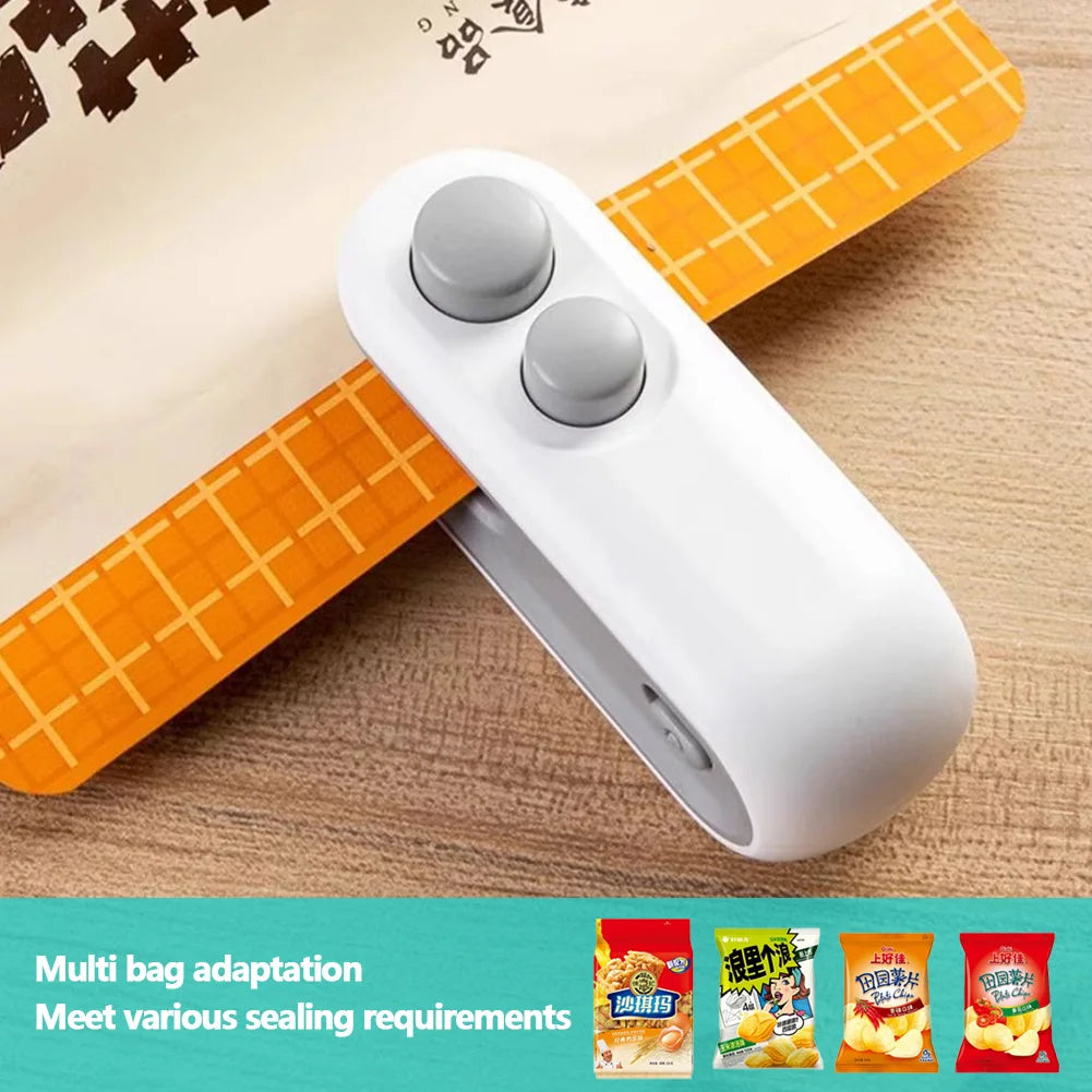 2 In 1 Sealer Cutter Multifunctional Portable, Mini Bag Sealer Portable Resealer