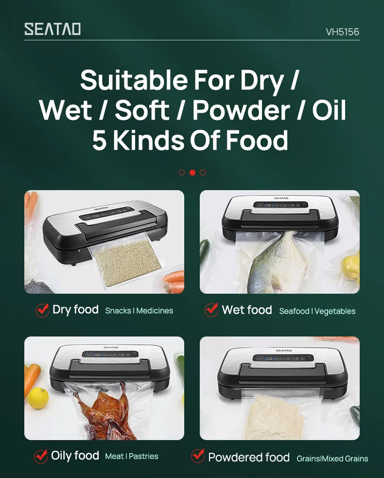 Automatic Multi Functional Built-in Storage & Cutting Vacuum Sealer