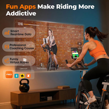 YOSUDA PRO Magnetic Exercise Bike, Indoor Cycling Bike Stationary with Comfortable Seat Cushion
