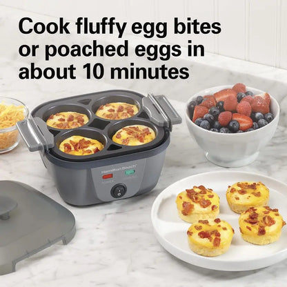 6in1 Electric Egg Cooker for Hard Boiled Eggs,  5.25 NonStick Skillet for Omelets