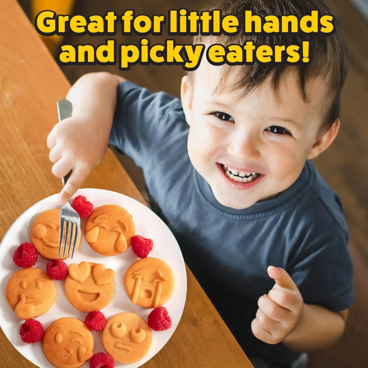 Make 7 Unique Smiley Face Waffles Pancakes for Kids