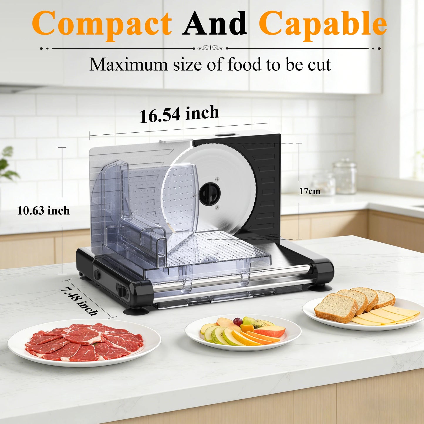 Electric Meat Slicer Machine for Home Cut Meat and Cheese