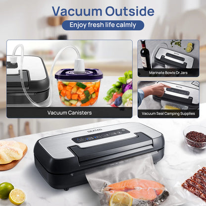 Automatic Multi Functional Built-in Storage & Cutting Vacuum Sealer