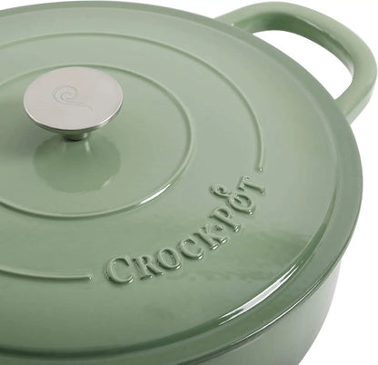 5-Quart Enameled Cast Iron Braiser with Lid