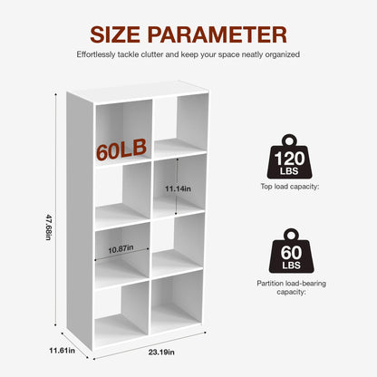 9 Cube Storage Organizer, Open Wooden Bookshelf