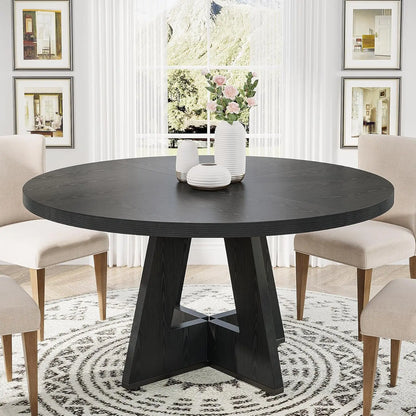 47 inch Round Dining Table or Wood Kitchen Table