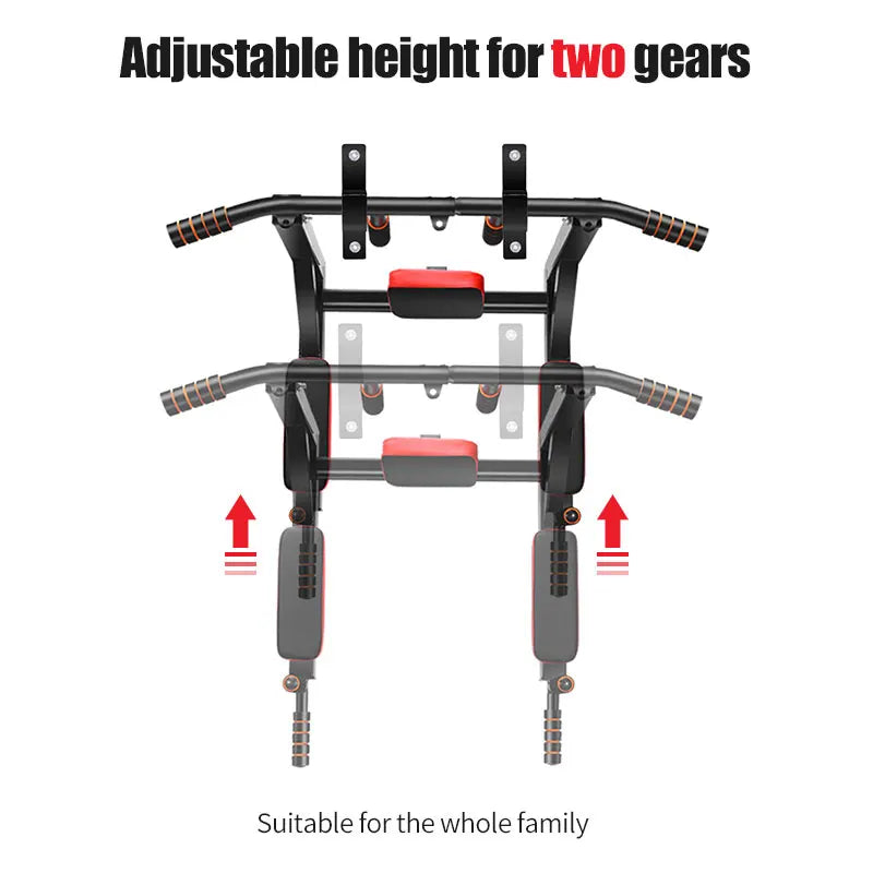 Multifunctional wall-mounted pull-up bar, pull-up fitness support.