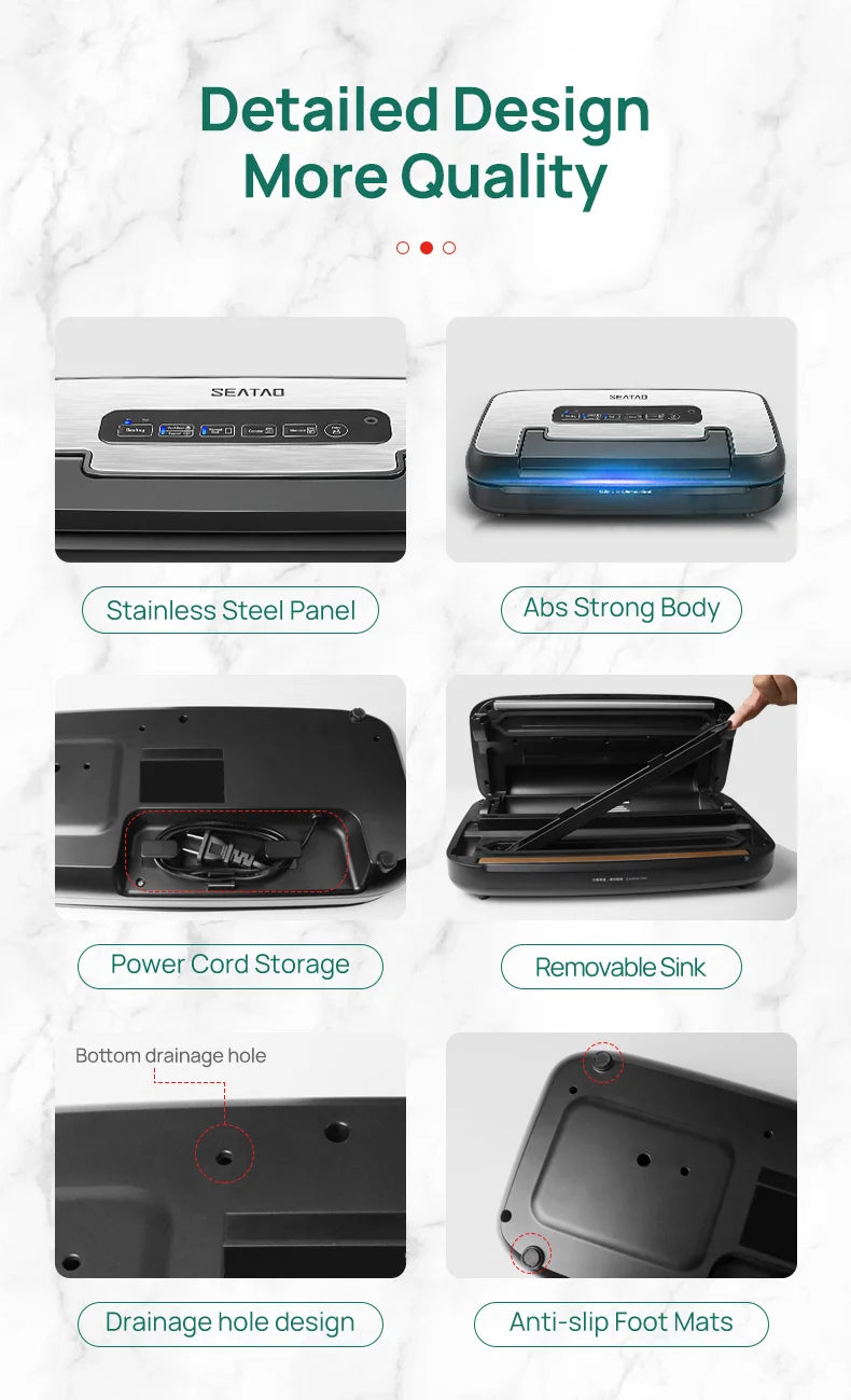 Automatic Multi Functional Built-in Storage & Cutting Vacuum Sealer