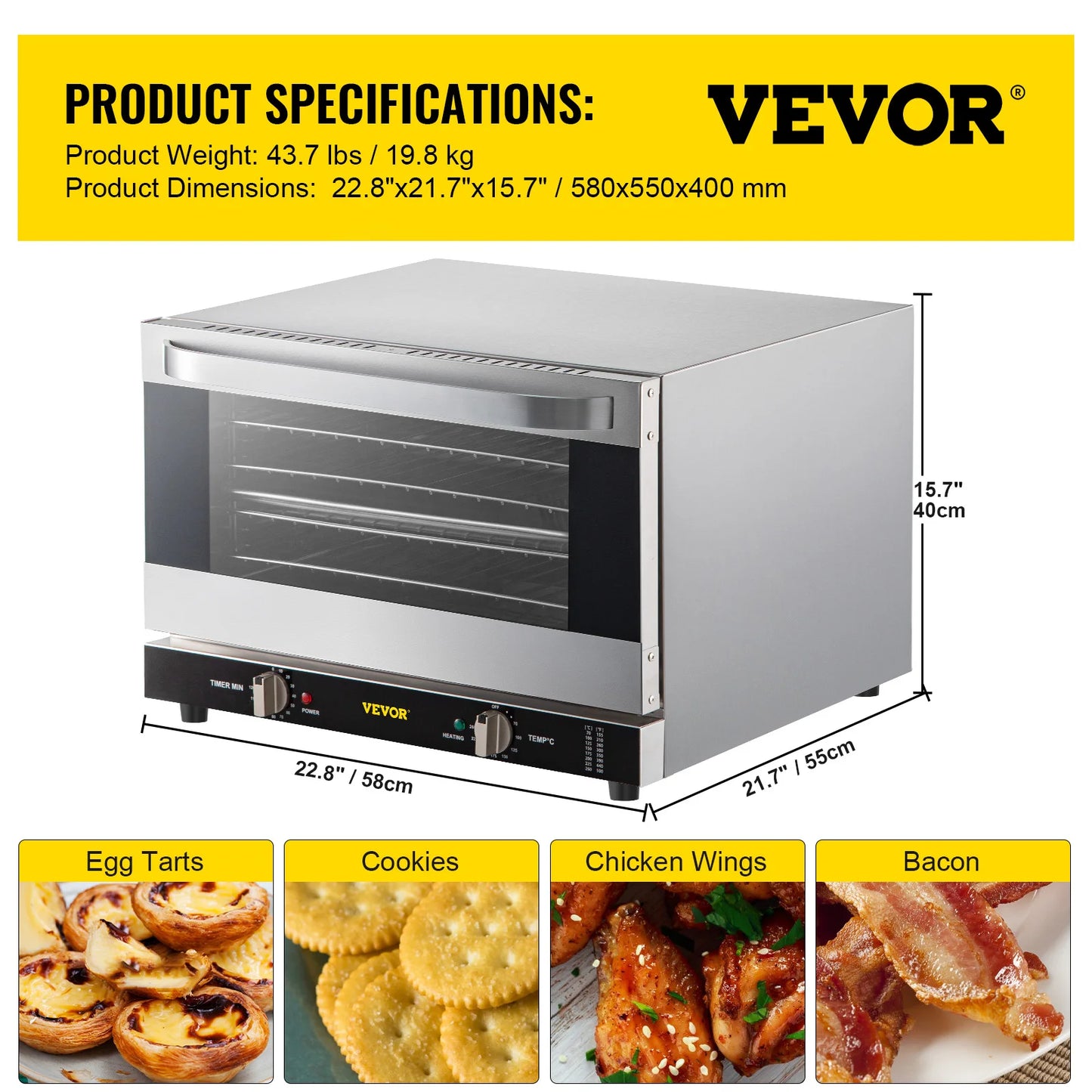 Electric Oven Commercial Multifunction Countertop
