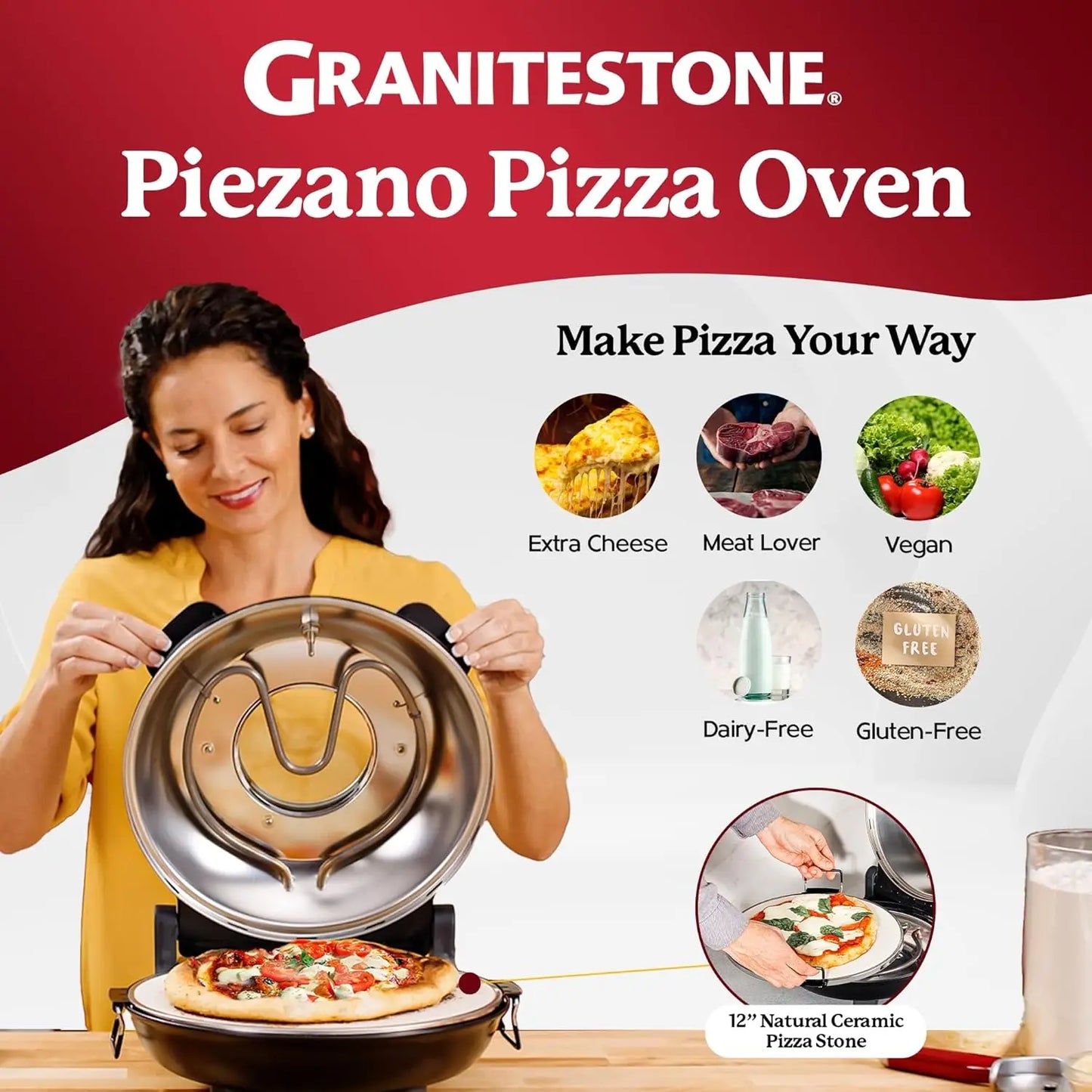 Crispy Crust Pizza Oven by Granite Stone