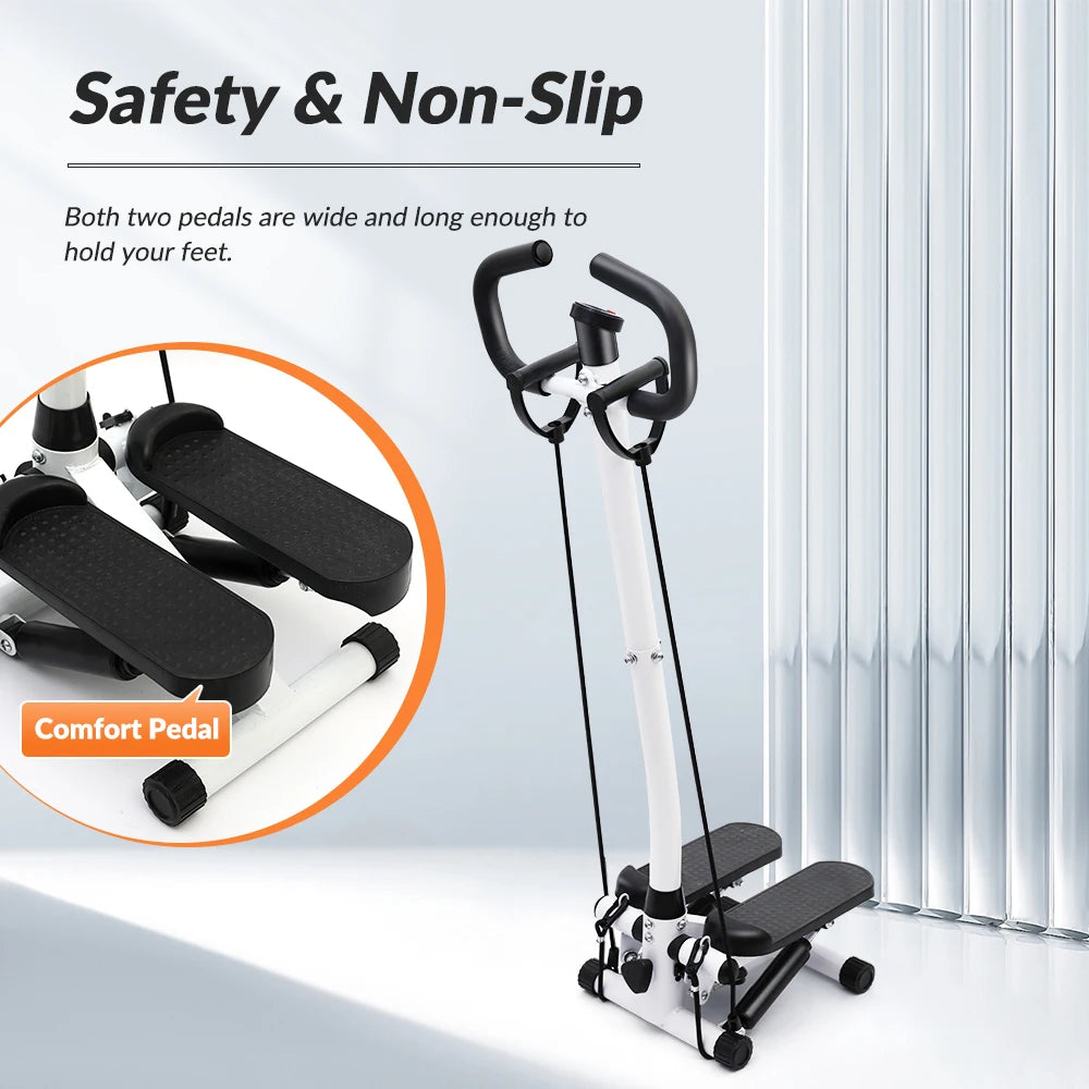 Exercise Twist Stepper Machine with Handlebar