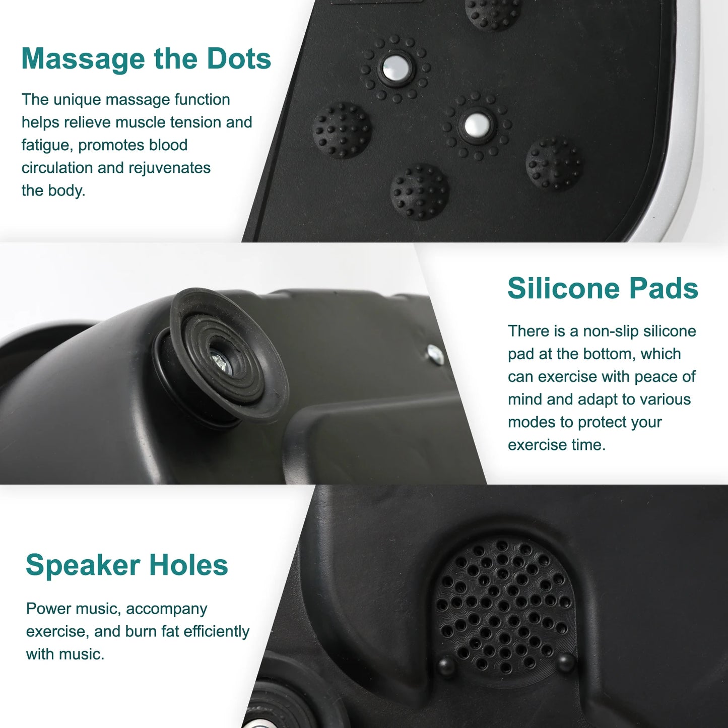 Vibration Plate, Exercise Machine Fat-Burning, Portable Fitness Equipment