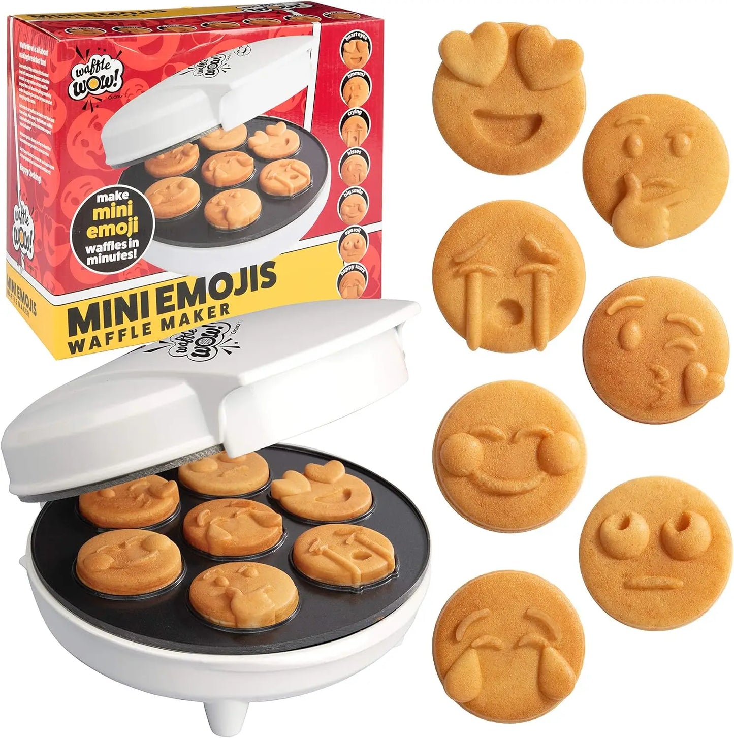 Make 7 Unique Smiley Face Waffles Pancakes for Kids