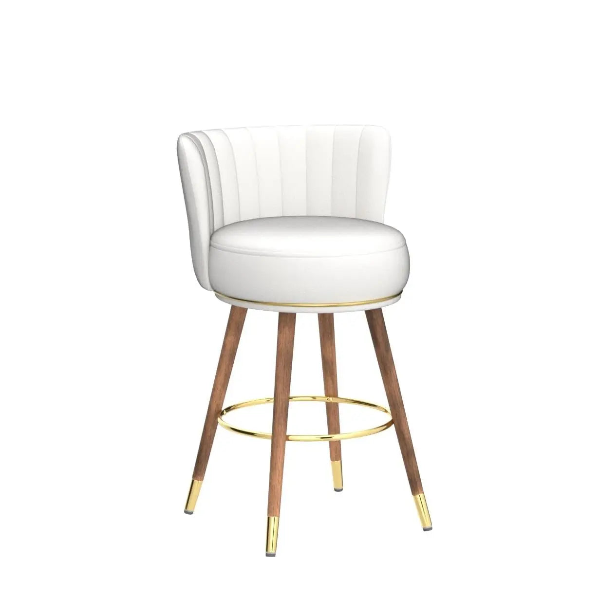 Swivel, Counter Height Bar Stools with Back, Set of 4