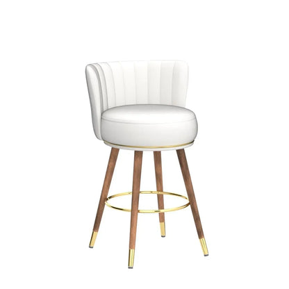 Swivel, Counter Height Bar Stools with Back, Set of 4