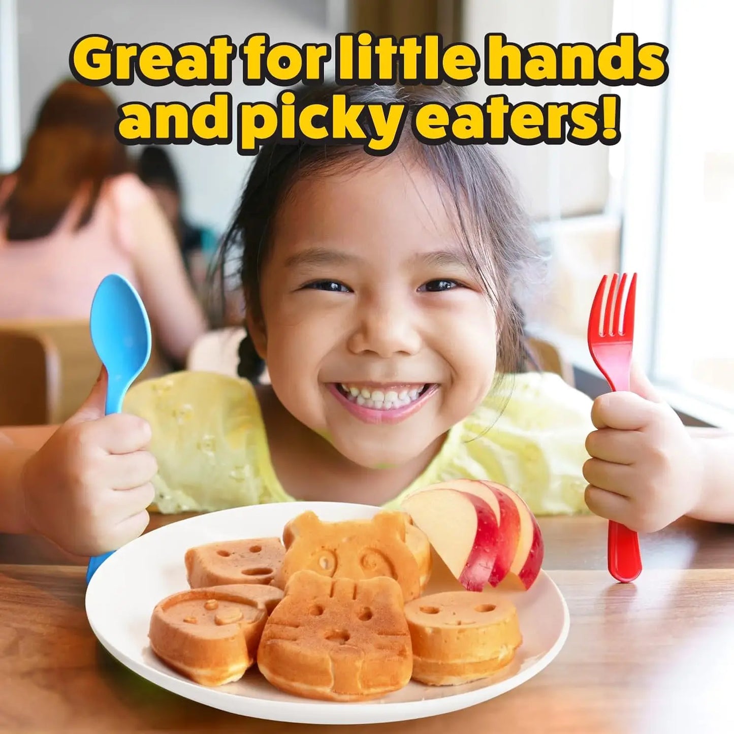 Waffle Wow! Animal Friends Waffle Maker – 7 Cute Animal Shapes