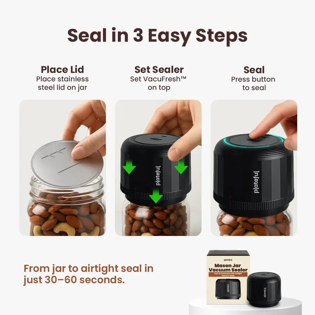 Portable Electric Mason Jar Vacuum Sealer Kit