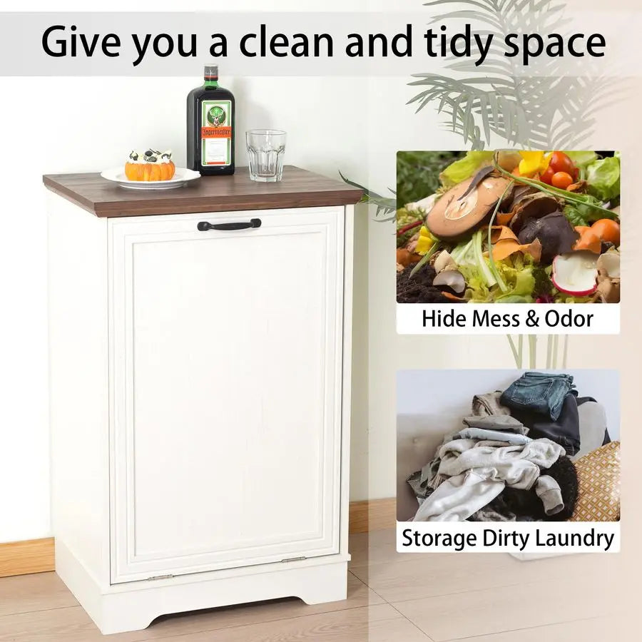 Tilt Out  Hidden Trash Can Cabinet