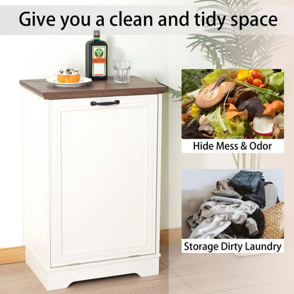 Tilt Out  Hidden Trash Can Cabinet