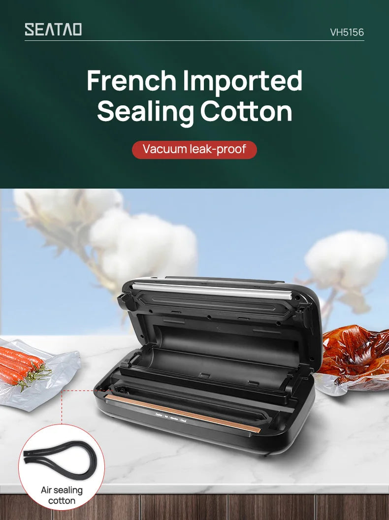 Automatic Multi Functional Built-in Storage & Cutting Vacuum Sealer