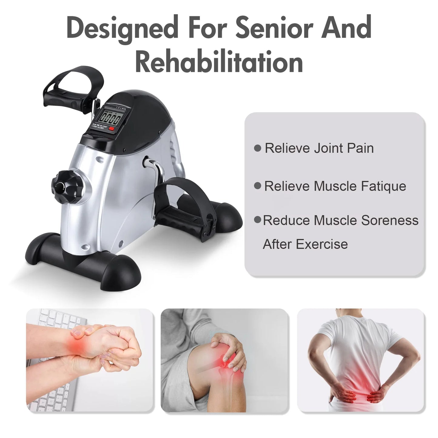 Mini Pedal Exercise Bike, Cycling Portable Bike