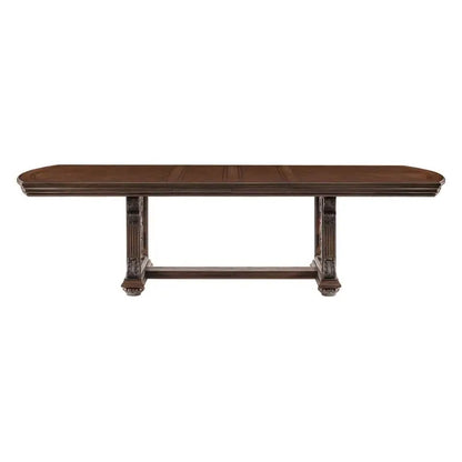 Elegant Formal 5-Piece Dining Set with Extension Leaf Table & 4 Chairs -
